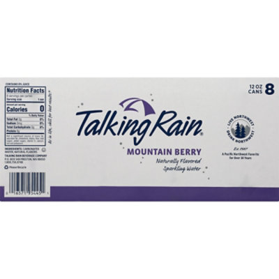 Talking Rain Sparkling Water Mountain Berry - 96 Fl. Oz. - Image 5