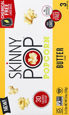 SkinnyPop Microwave Butter Popcorn Microwavable Bags - 3-2.8 Oz - Image 5