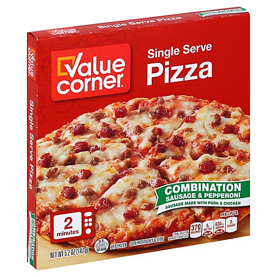 Value Corner Pizza Combination Frozen - 5.2 Oz