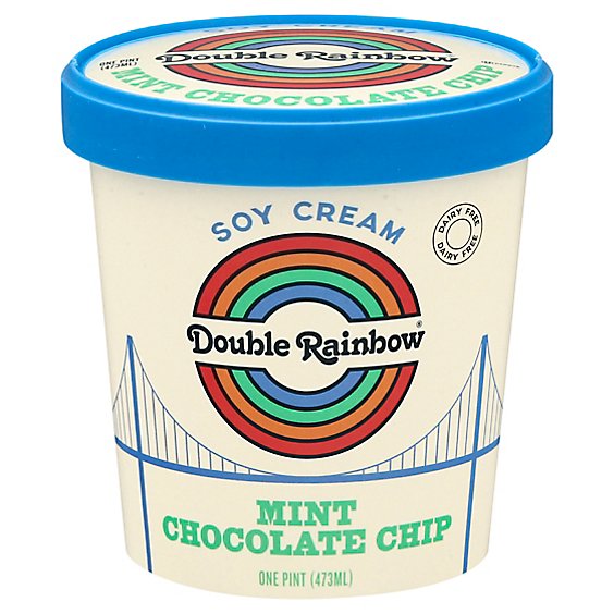 Double Ra Soy Cream Mint Chip - 16 Oz