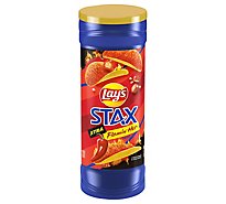 Lays Stax Xtra Flamin Hot Potato Chips Plastic Canister - 5.5 Oz