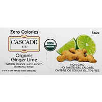 Cascade Ice Organic Ginger Lime 8pk Can - 96 Fl. Oz. - Image 6