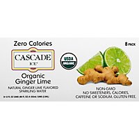 Cascade Ice Organic Ginger Lime 8pk Can - 96 Fl. Oz. - Image 2