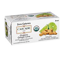 Cascade Ice Organic Ginger Lime 8pk Can - 96 Fl. Oz.