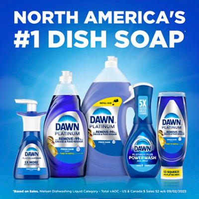 Dawn Platinum Dishwashing Liquid Dish Soap Refreshing Rain Scent - 24 Fl. Oz. - Image 8