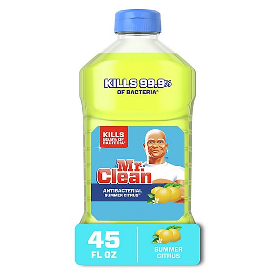 Mr. Clean Antibacterial Multi Surface Cleaner Summer Citrus - 45 Fl. Oz.