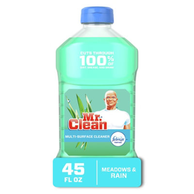 Mr. Clean Multi Surface Cleaner With Febreze Meadows & Rain - 45 Fl. Oz.