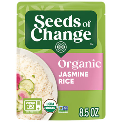 SEEDS OF CHANGE Ready To Heat Organic Aromatic Jasmine Rice Pouch - 8.5 Oz - Image 1