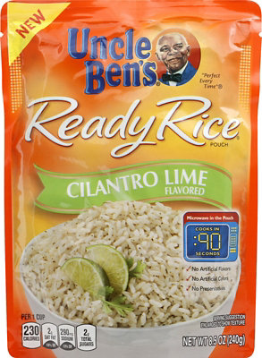 Uncle Bens Ready Rice Cilantro Lime Pouch - 8.5 Oz