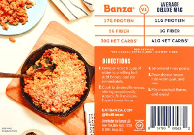 Banza  Mac & Cheese Deluxe Chdr - 11 Oz - Image 6