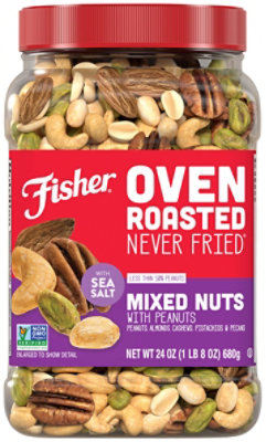 Fisher Oven Roasted Mixed Nuts - 24 Oz - Image 2