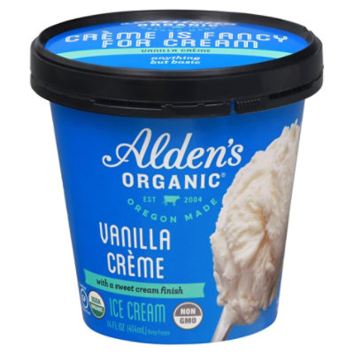 Alden's Organic Vanilla Crème Ice Cream - 14 Oz - Image 3