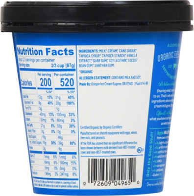Alden's Organic Vanilla Crème Ice Cream - 14 Oz - Image 6