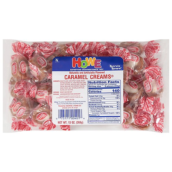 Howe Caramel Creams - 13 Oz