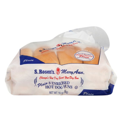 S Rosens 8ct Plain Hotdog Buns - 15.2 Oz - Image 3