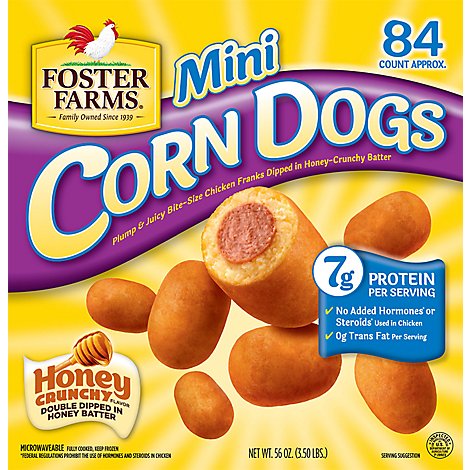 Foster Farms Mini Corn Dogs - 56 Oz