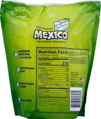 Helados Mexico Coconut Cream Bolis - 6 Count - Image 3