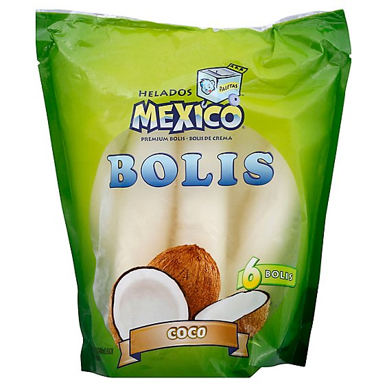 Helados Mexico Coconut Bolis - 6-5 Fl. Oz.