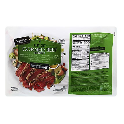 Reuben Corned Beef Flat Cut 35% Solution - 3 Lb - Image 1