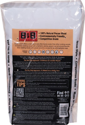 B&B Pecan Smoking Wood Chips Bag - 180 Cu. In. - Image 3