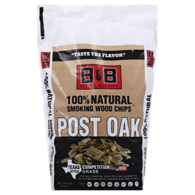 B B Post Oak Bbq Wood Chips Online Groceries Tom Thumb