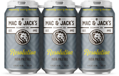 Mac & Jacks Beer Resolution Indian Pale Ale In Cans - 6-12 Fl. Oz. - Image 1