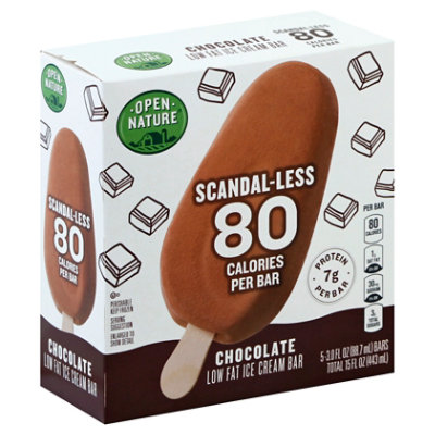 Open Nature Ice Cream Bar Scandaless Chocolate - 5-3.0 Fl. Oz.