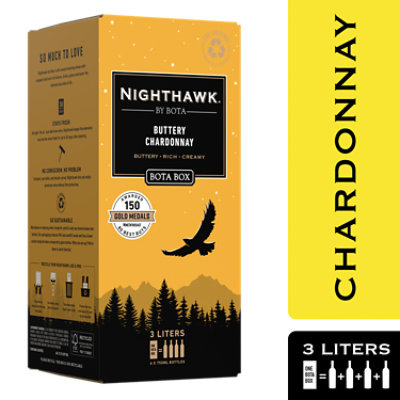 Bota Box Nighthawk Gold Buttery Chardonnay White Wine - 3 Liter - Image 2