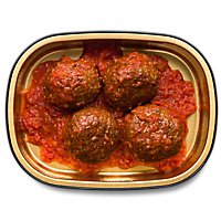 Signature Cafe Beef Meatballs With Sauce Cold - 4 Ct - Image 1