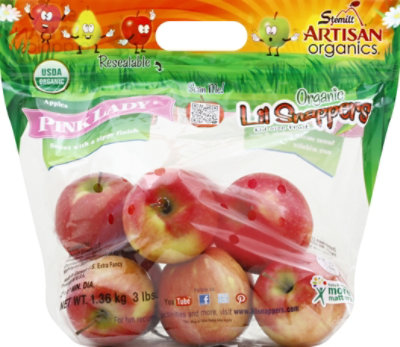 Apples Pink Lady Organic Prepacked - 3 Lb - Image 2