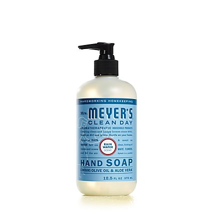 Mrs. Meyers Clean Day Liquid Hand Soap RainWater Scent 12.5 ounce bottle - Image 2
