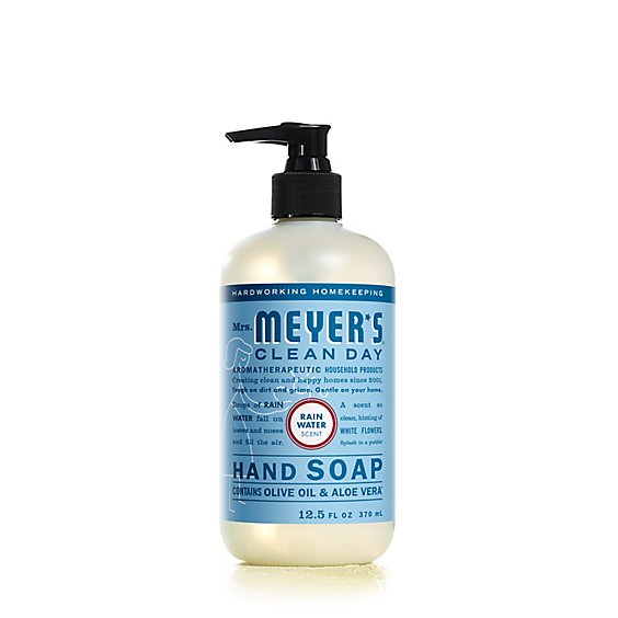 Mrs. Meyers Clean Day Liquid Hand Soap RainWater Scent 12.5 ounce bottle