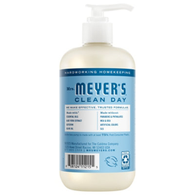 Mrs. Meyer’s Clean Day Rain Water Hand Soap - 12.5 Fl. Oz. - Image 2