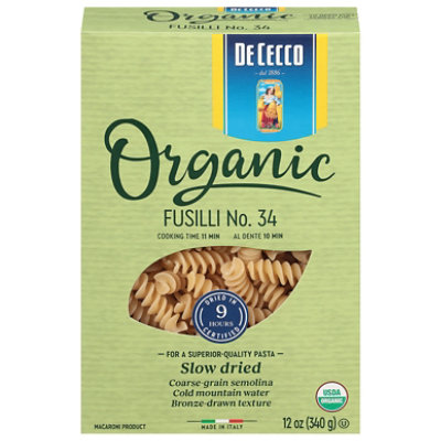 De Cecco Enriched Mac Fusilli Organic - 12 Oz - Image 1