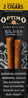 Optimo Cigarillos Silver - 2 Count - Image 2