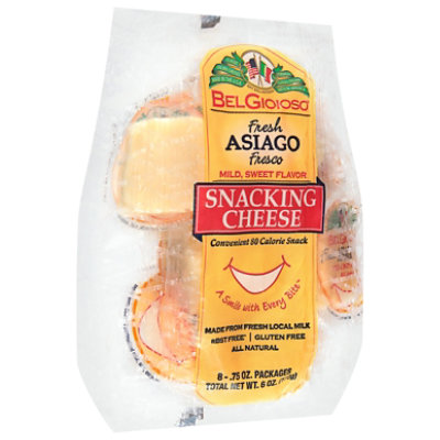 BelGioioso Asiago Fresco Snack Cheese Bag - 6 Oz - Image 1