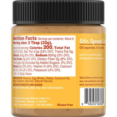 RX Nut Butter Peanut Butter Honey Cinnamon Protein Snack - 10 Oz - Image 7