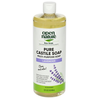 Open Nature Soap Pure Castille Multi Purpose With Lavender Oil - 32 Fl. Oz. - Image 1