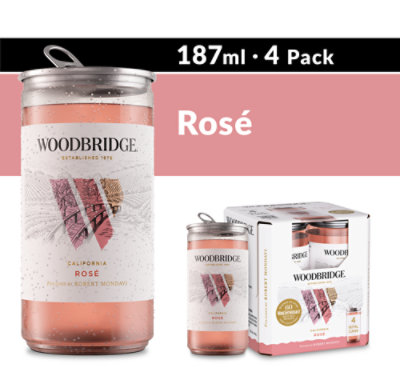 Woodbridge Rose Wine Cans - 4-187 Ml