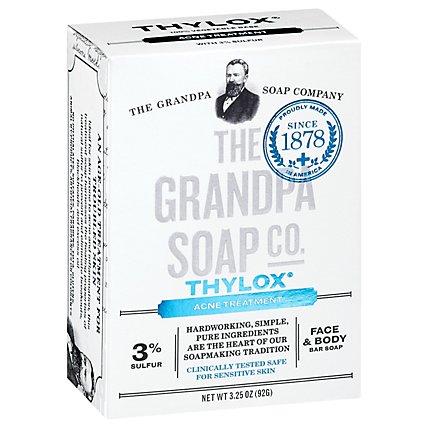 The Grandpa Soap Company Thylox Acne Treatment Bar Soap - 3.25 Oz - Image 1