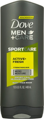 Dove Men+Care SportCare Body + Face Wash Active + Fresh - 13.5 Oz - Image 2