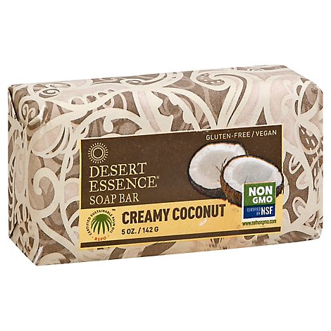 Desert Essence Soap Bar Creamy Coconut - 5 Oz