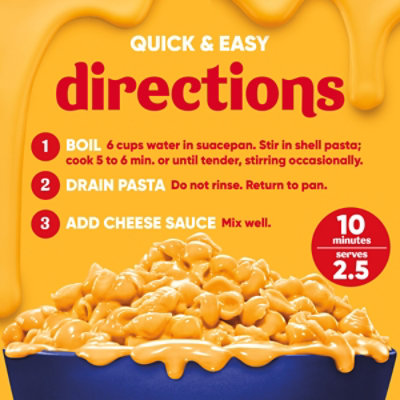 Velveeta Shells & Cheese Mini Shell Pasta & Cheese Sauce Box - 10.1 Oz - Image 5