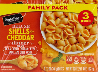 Signature Select Shells & Cheddar Deluxe Family Pk - 3-12.0 Oz - Image 2