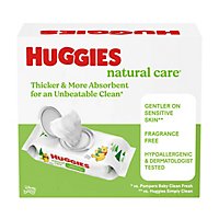Huggies Natural Care Unscented Sensitive Baby Wipes - 10-56 Count - Image 9
