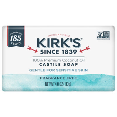 Kirks Bar Soap Fragrance Free Castile - 4 Oz - Image 3