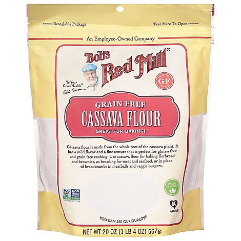 Bobs Red Mill Flour Cassava Grain Free - 20 Oz