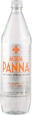 Acqua Panna Natural Spring Water Bottle - 33.8 Fl. Oz.