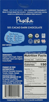 Pascha Choc Bar 55 Org - 2.82 Oz - Image 6