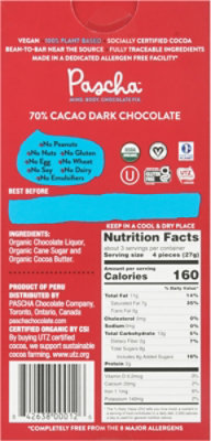 Pascha Choc Bar 70 Org - 2.82 Oz - Image 6